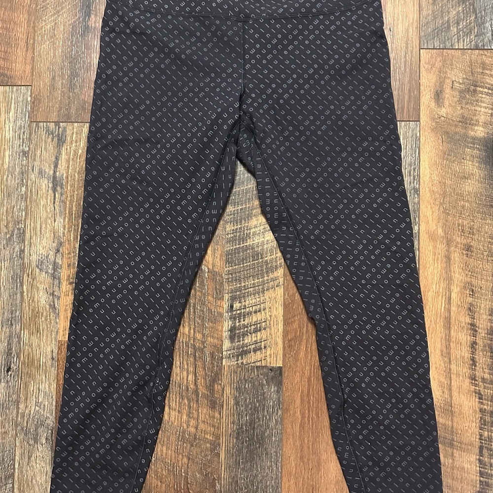 Lululemon Mirrorify Black Multi Wunder Under High-Rise Tight